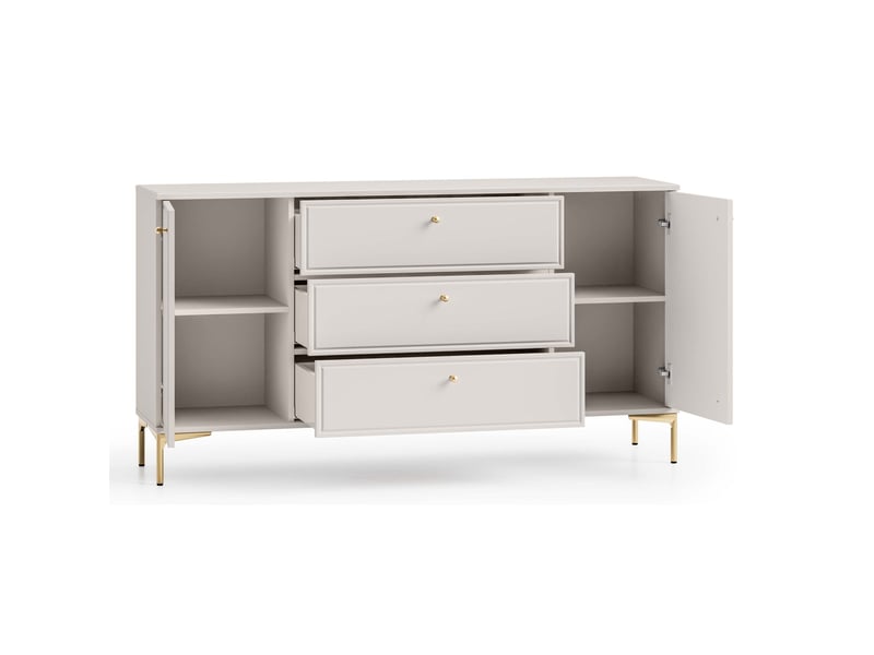  Selsey sandro - buffet à 2 portes - 160 cm - grėge Sandro - Conforama D