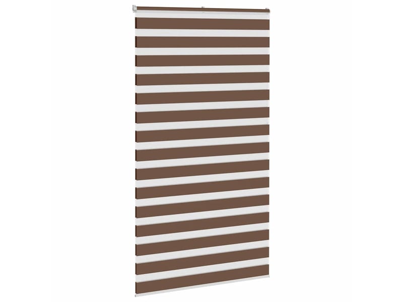 Store zèbre, store de fenêtre marron 135x200cm largeur du tissu 130,9cm polyester cf48673 - Conforama C