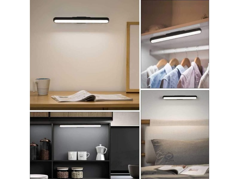  Lablanc veilleuse placard tactile dimmable 3w magnétique usb rechargeable, lampe miroirlecture  - Conforama D