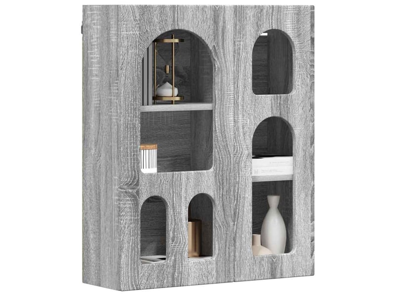  Armoire suspendue, meuble de rangement elst sonoma gris 59x20x71,5 cm  - Conforama C