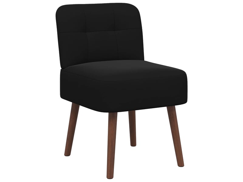  Vidaxl fauteuil à pantoufle noir velours  - Conforama D