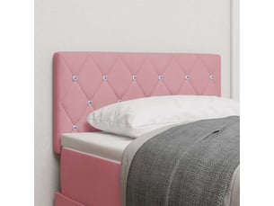 Tete de lit A poser largeur 80 cm rose