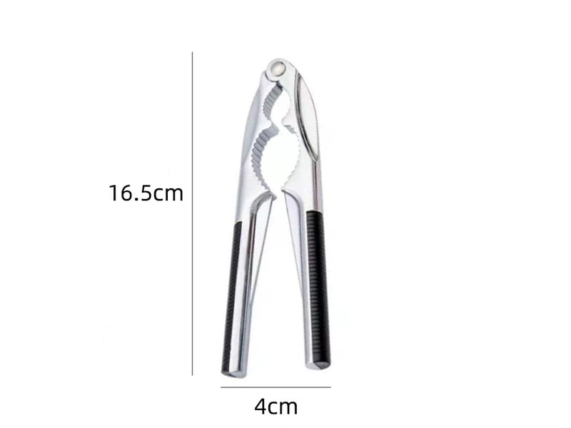  Casse noix premium casse-noix acier chromé argenté 16,5 x 4cm  - Conforama B
