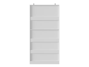 Meuble à chaussures 80 x 40 x 160 cm avec rangements de porte et étagères intégrées, armoire haute gain de place pour entrée et couloir, blanc, pour aménagement intérieur moderne