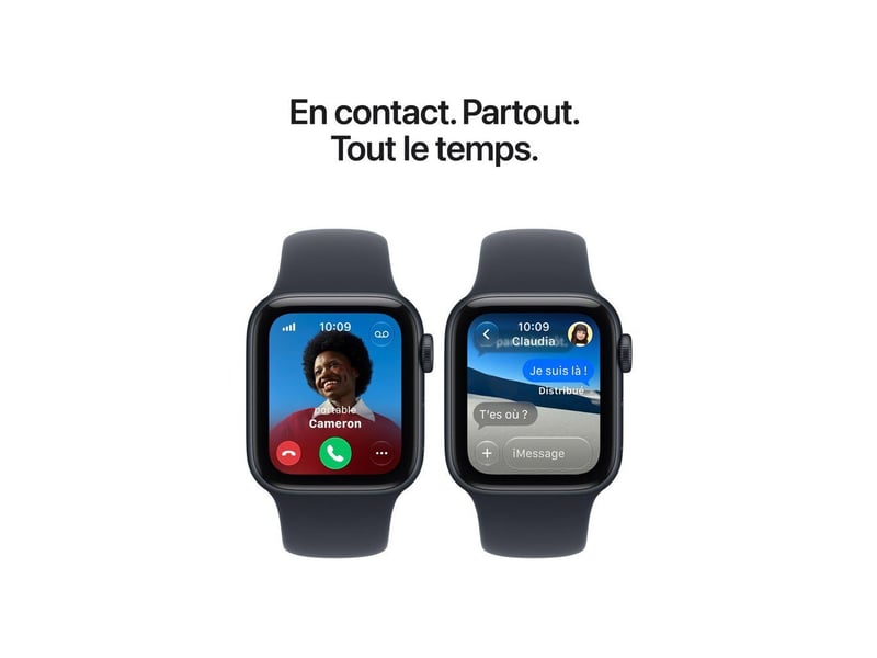  Montre connectee gps cellular 40mm aluminium starlight avec bracelet sand sport sm MJLC4ZRA - Conforama E