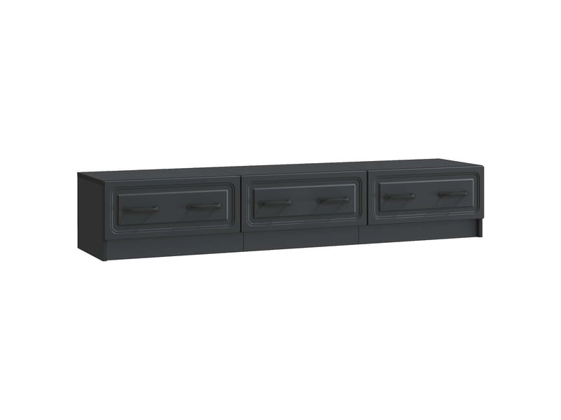  Meuble tv - banc tv - meuble de rangement 147 x 34,5 x 27 cm noir bois d'ingénierie  - Conforama A