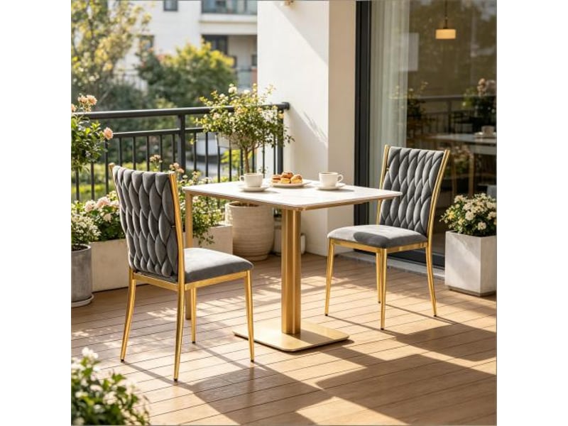  Lot de 2 chaises design haut dossier - bureau à domicile, cuisine et salon  - Conforama E