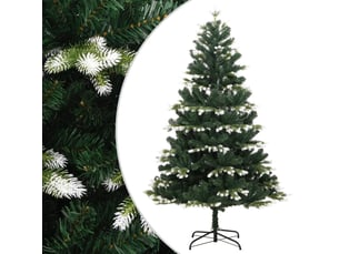 Sapin de noël - arbre de noël artificiel à charnières avec neige floquée 180 cm