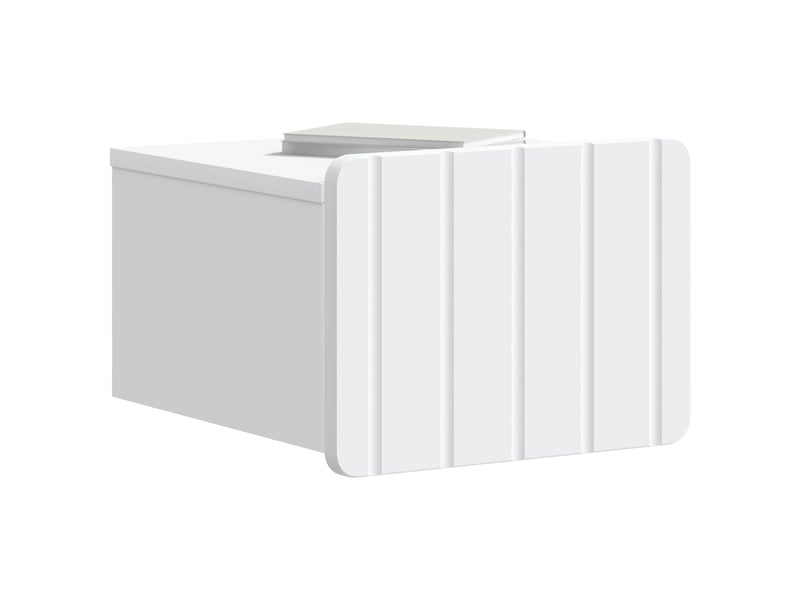  Table de chevet - cabinet de chevet - table de nuit mural 2 pc blanc 33 x 34,5 x 24 cm  - Conforama B