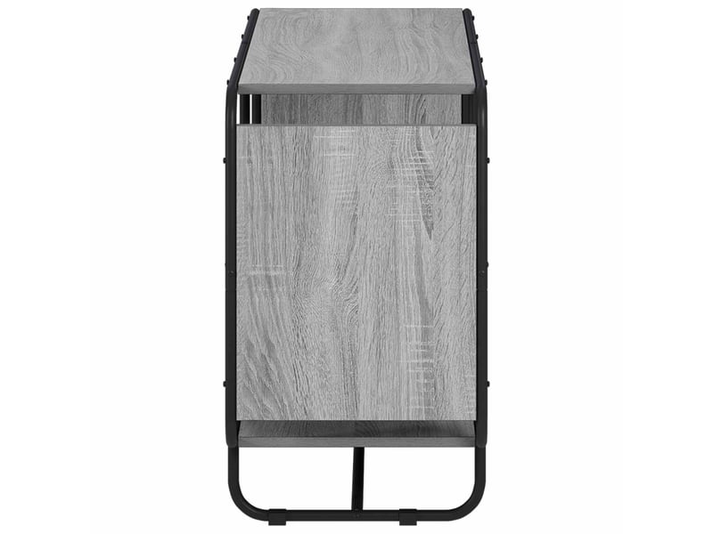 Buffet salon, buffet de rangement sonoma gris 93.5x37.5x64.5 cm bois d'ingénierie - Conforama D