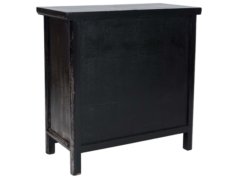  Buffet en bois noir 80x40x80 cm h  - Conforama D
