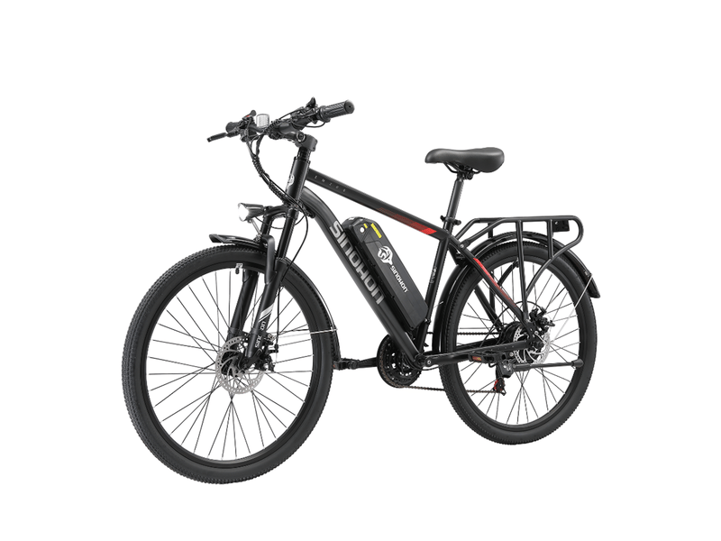 Vélo électrique 26po sinohon em200, 21 vitesses tout-terrain, noir - Conforama A