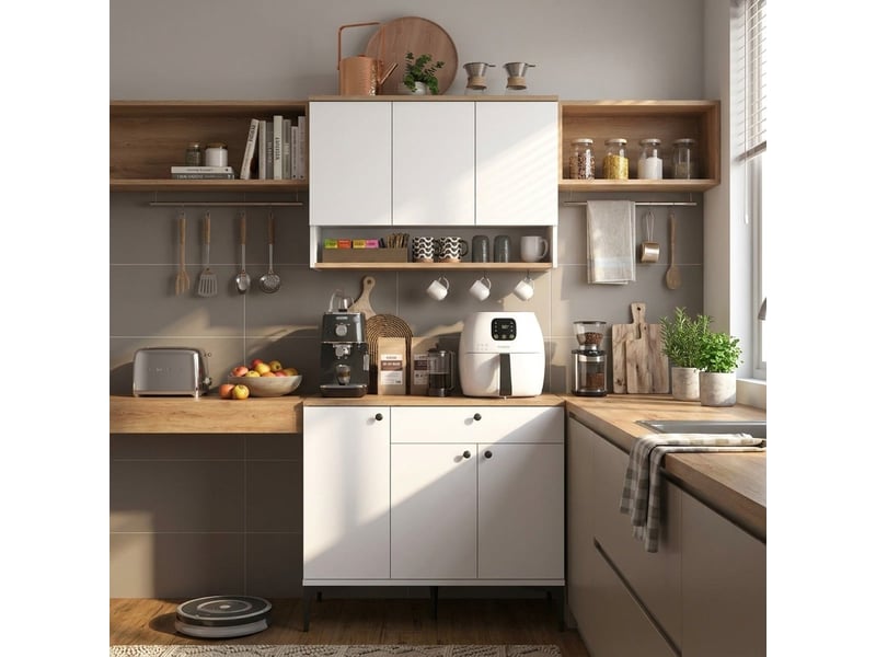  Buffet multiusage avec meuble haut et tiroir habitat  - Conforama B