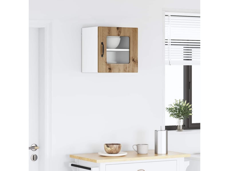  Meuble mural de cuisine | armoire de cuisine chêne artisanal shl3060  - Conforama D