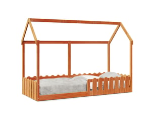 Lit simple 80x200 cm    coloris marron