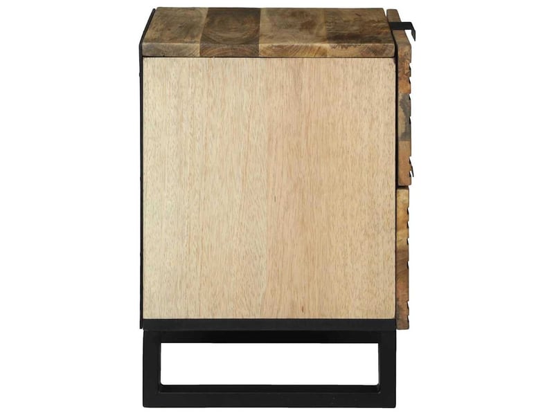  Table de chevet étroite, table de nuit naturel 40 x 33 x 46 cm bois d'ingénierie shl5111  - Conforama D