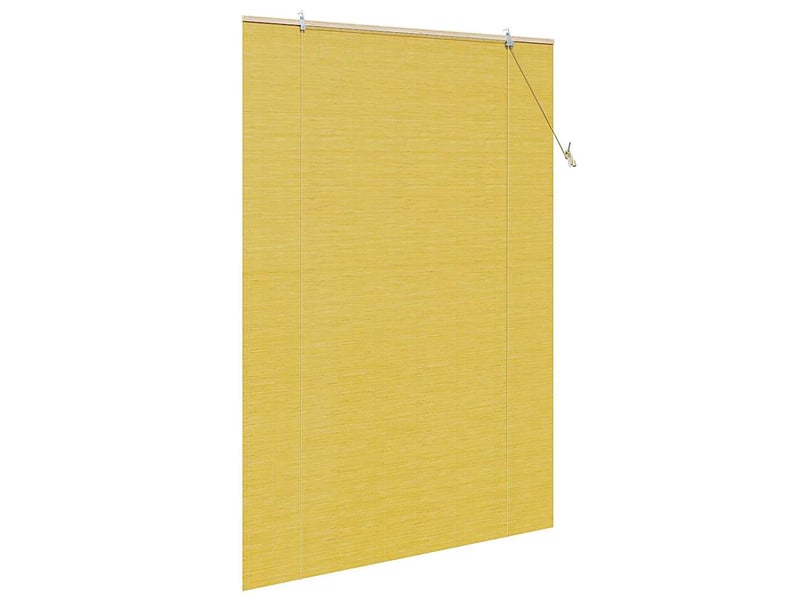 Store enrouleur, store à rouleau jaune 140 x 220 cm bambou cf45271 - Conforama D