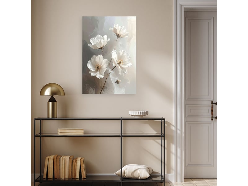  Toile imprimée, fleurs blanches (botanique nature) 70x100 1312610184 - Conforama B