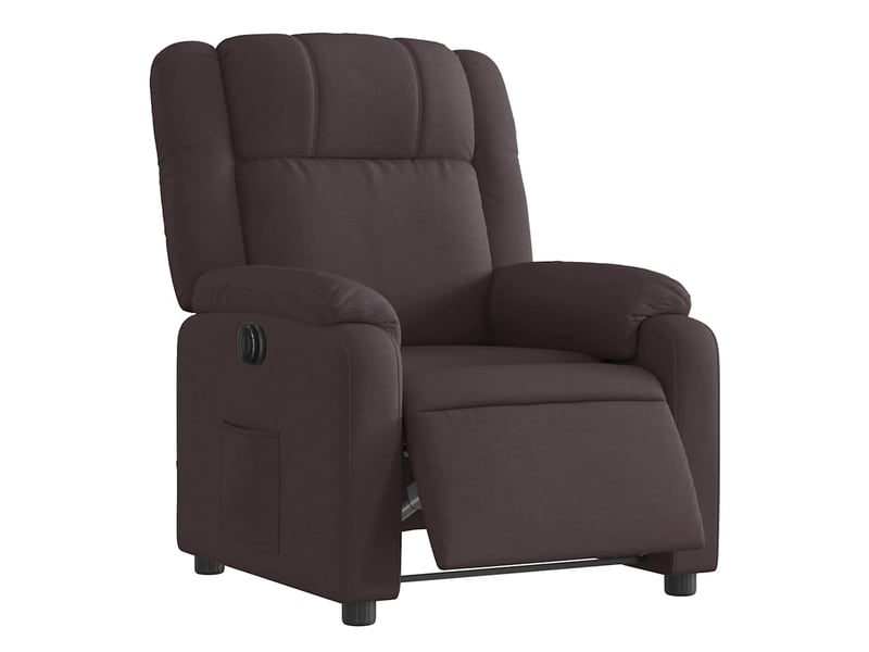  Fauteuil inclinable électrique, fauteuil relax salon marron foncé tissu shl73852  - Conforama C