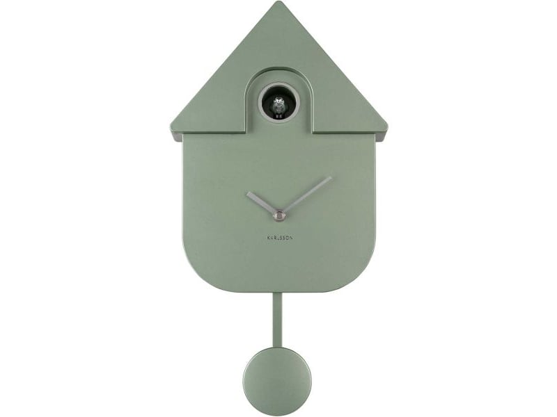  Horloge murale moderne cuckoo vert jungle métallique  - Conforama C