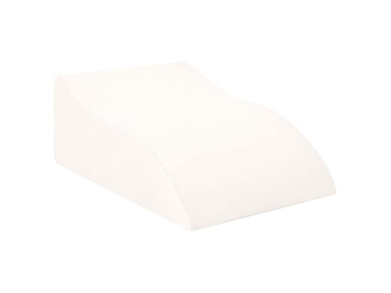  Coussin pour les jambes, oreiller 68 x 41 x 24 cm mousse pu blanc cf56589  - Conforama A