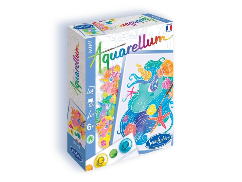  Aquarellum mini - licornes 4 planches 6006 - Conforama A