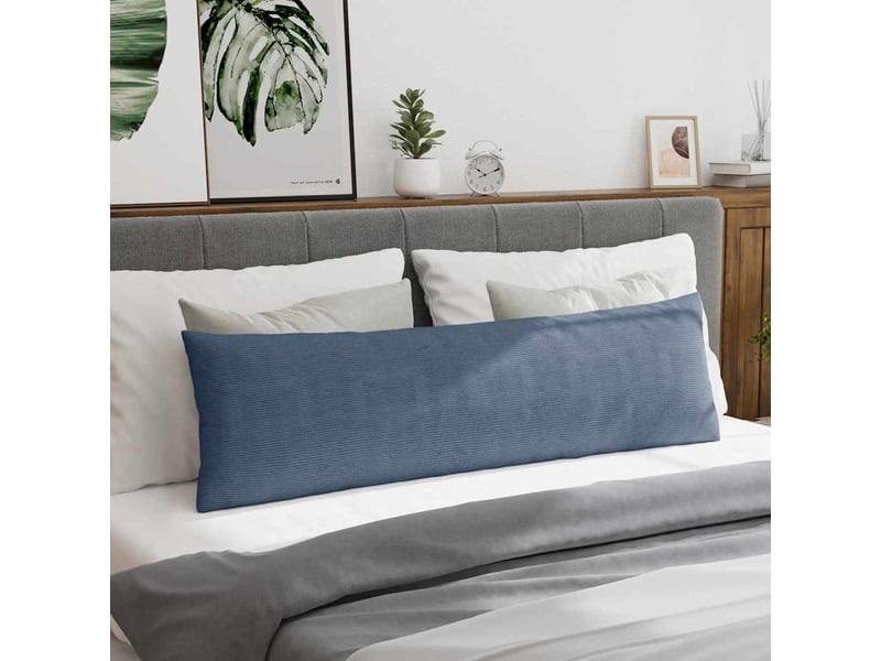  Lot de 2 coussins de canapé, coussins décoratifs bleu 145 x 40 cm cf58995  - Conforama D