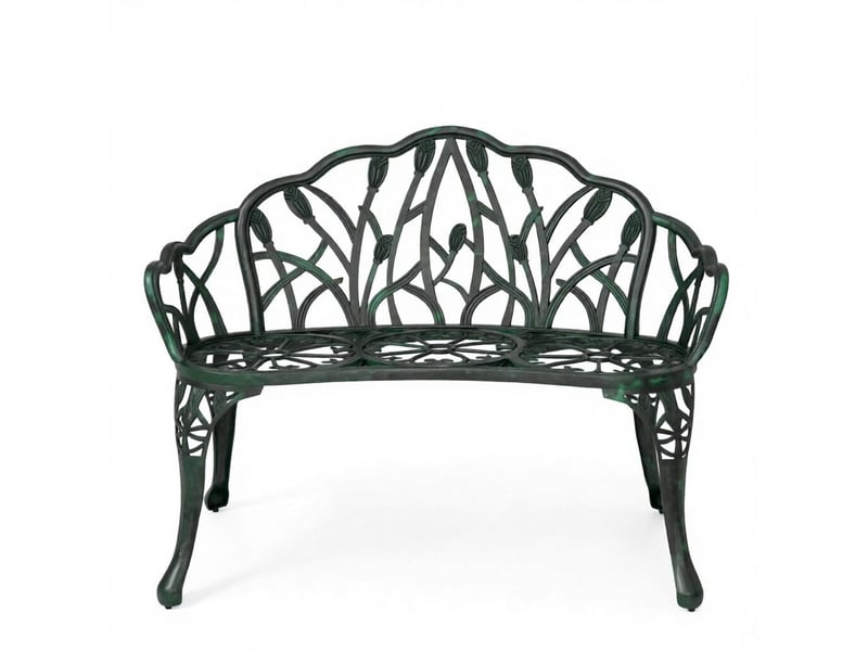  Banc de jardin 2 places en aluminium vert antique T5828P546814 - Conforama A