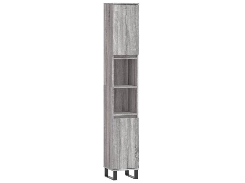  Ensemble de meubles de salle de bain 3 pcs sonoma gris cf63818  - Conforama C