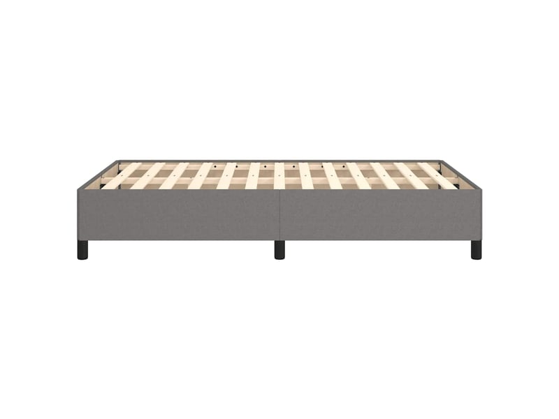  Lit double- lit adulte -  cadre de lit sans matelas gris foncé 120x190 cm tissu  - Conforama D