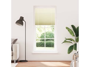 Store plissé, store de fenêtre crème 95x200 cm largeur du tissu 94,4 cm polyester cf46867