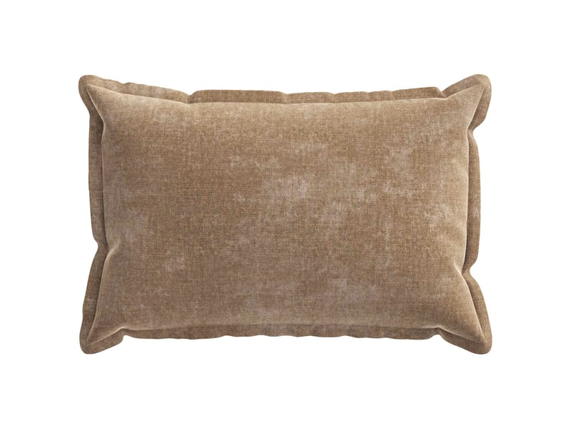  Lot de 2 housses de coussin houten marron 40 x 60 cm tissu chenille cf49345  - Conforama D