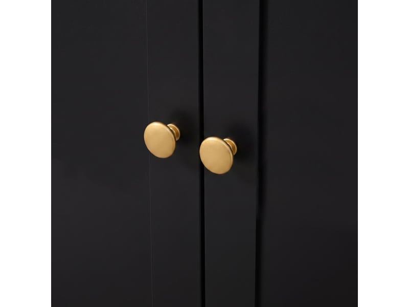  Vestiaire d'entrée avec miroir banc tiroirs et led en mdf noir 100x35x180 cm GL5889S - Conforama E