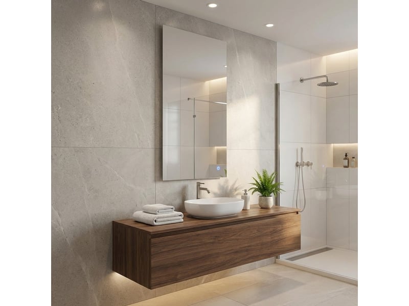  Miroir de salle de bain led tactile réversible lety  - Conforama B