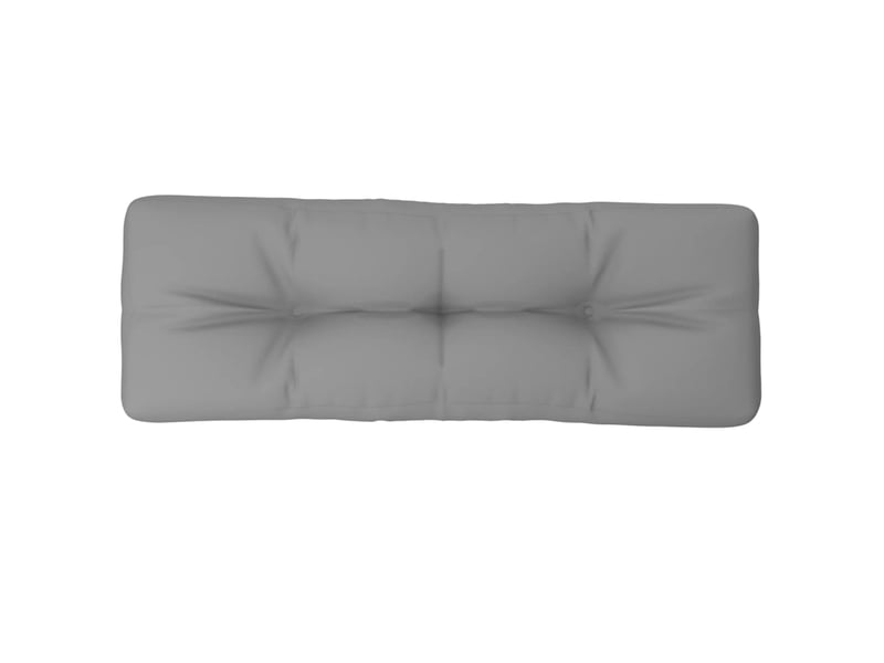  Coussin de palette, coussin de chaise, coussin de canapé gris 120x40x12 cm tissu cf55345  - Conforama A