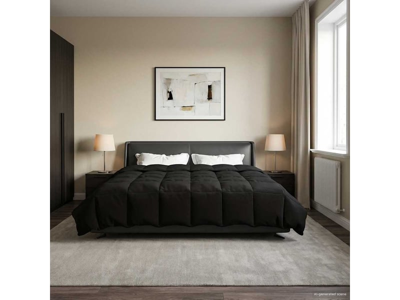 Duvet d'hiver - couette 220 x 240 cm hiver - couette microfibre (100% polyester) - Conforama D