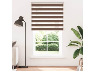Store zèbre, store de fenêtre marron 135x200cm largeur du tissu 130,9cm polyester cf48673
