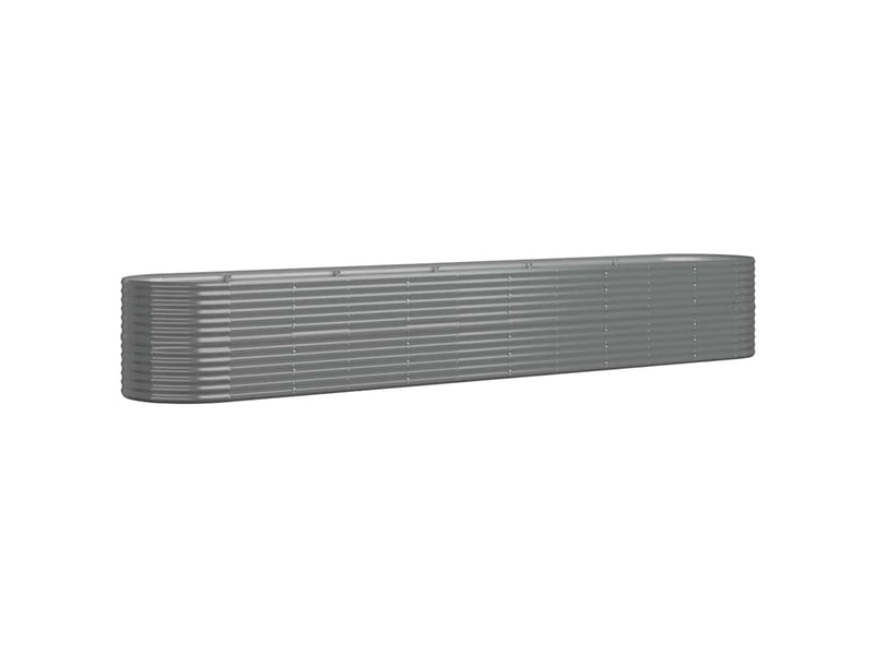  Jardinière - lit surélevé de jardin acier galvanisé 440x80x68 cm gris  - Conforama A