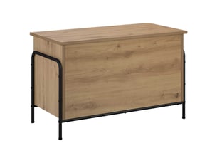 Boîte de rangement, coffre de rangement chêne artisanal 80x40x49,5 cm shl12256
