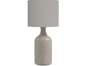 Lampe de table vintage beige en céramique, abat-jour en tissu et douille e27, ø22 x h45 cm pour votre intérieur
