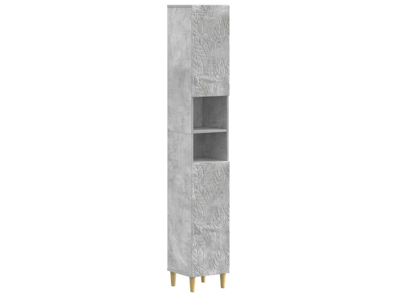Ensemble de meuble de salle de bain 3 pièces delft gris béton cf63387 - Conforama C