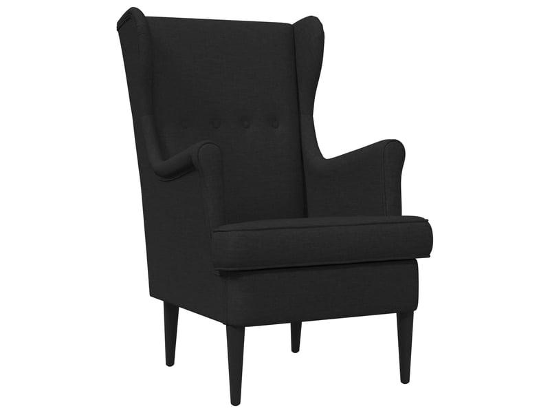  Vidaxl fauteuil noir tissu  - Conforama A