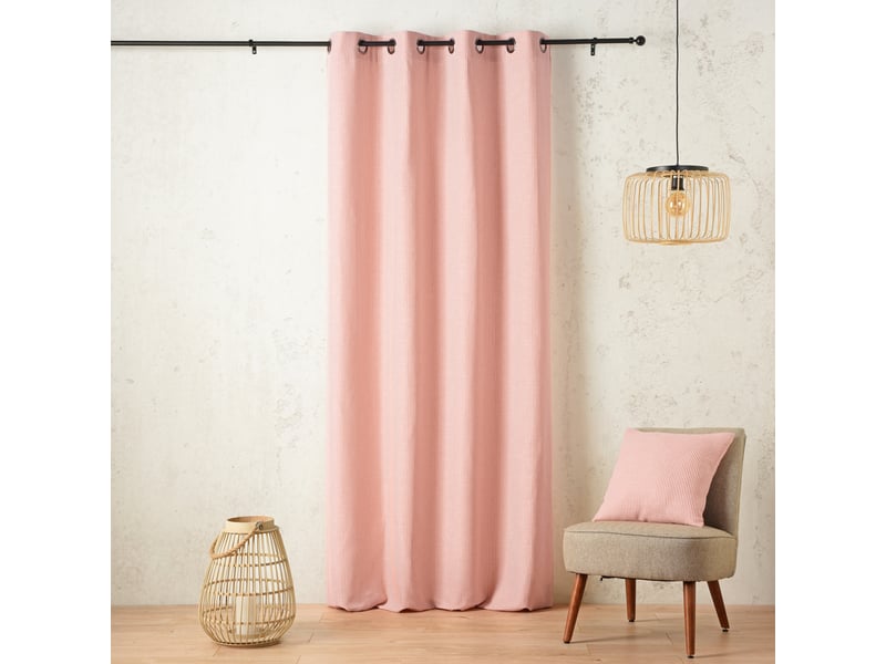 Rideau tamisant à œillets rayé 140x260 cm - Conforama A