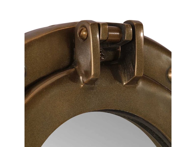  Miroir en forme de porthole mural ø23 cm aluminium et verre cf62793  - Conforama E