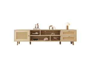 Meuble tv coloris naturel 160 cm   