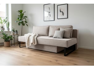 Canapé nomi 3 places tissu faro 01 gris clair