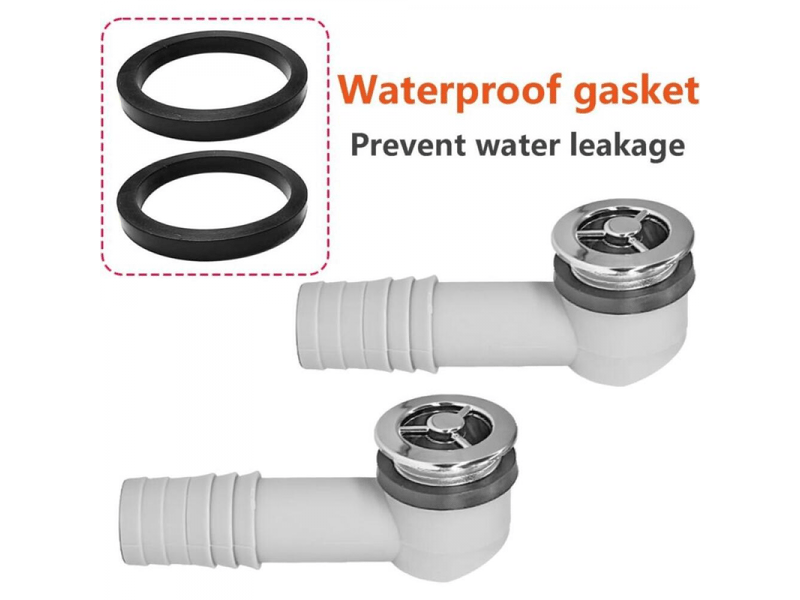  Tête de trop plein lavabo, 2 pièces, accessoires pratiques pour évier cuisine, installation facile  - Conforama C