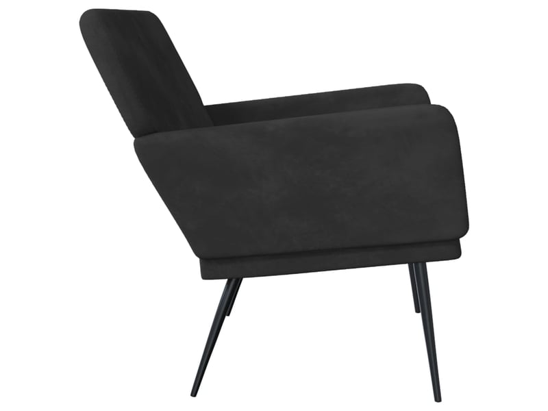  Banc chambre, banc de lit noir 108x79x79 cm velours shl51208  - Conforama D