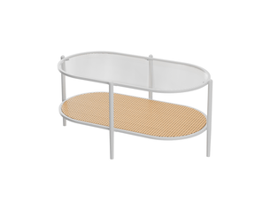 Table basse coloris blanc <strong>GARVEE </strong> <strong>PHK_346K9WCN</strong>