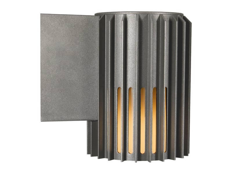  Applique murale extérieur adapté aux zones côtières, aludra simple en aluminium anthracite, ip54, nordlux 2118011250 - Conforama D
